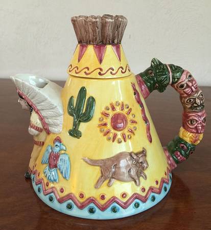Fitz & Floyd Single Issue Tea Pots Teepee - Boxed
