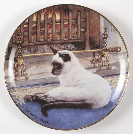 Daphne Baxter Cats Slumbering Siamese - No Box