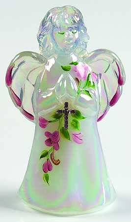 Fenton Christmas Figurines Communion Angel - Boxed