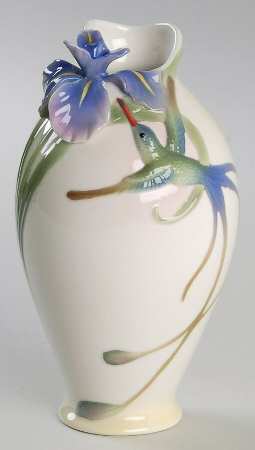 Long Tail Hummingbird Small Vase - Boxed