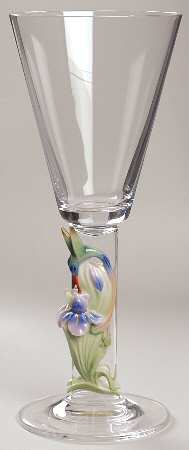 Long Tail Hummingbird Red Wine Glass - Boxed