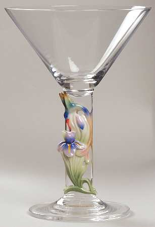 Long Tail Hummingbird Martini Glass - Boxed