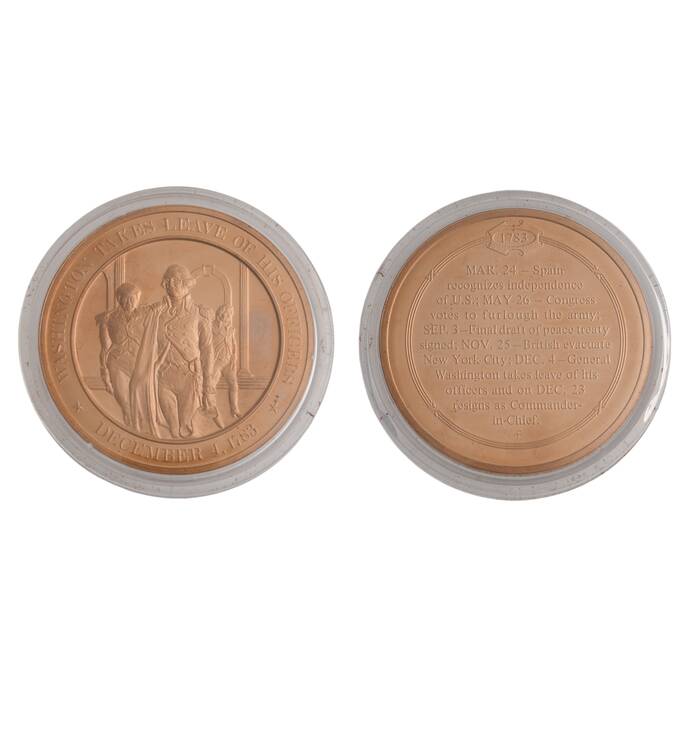 History of the United States-Proof Set 1783-Washington Takes Leave Of His Offic - No Box