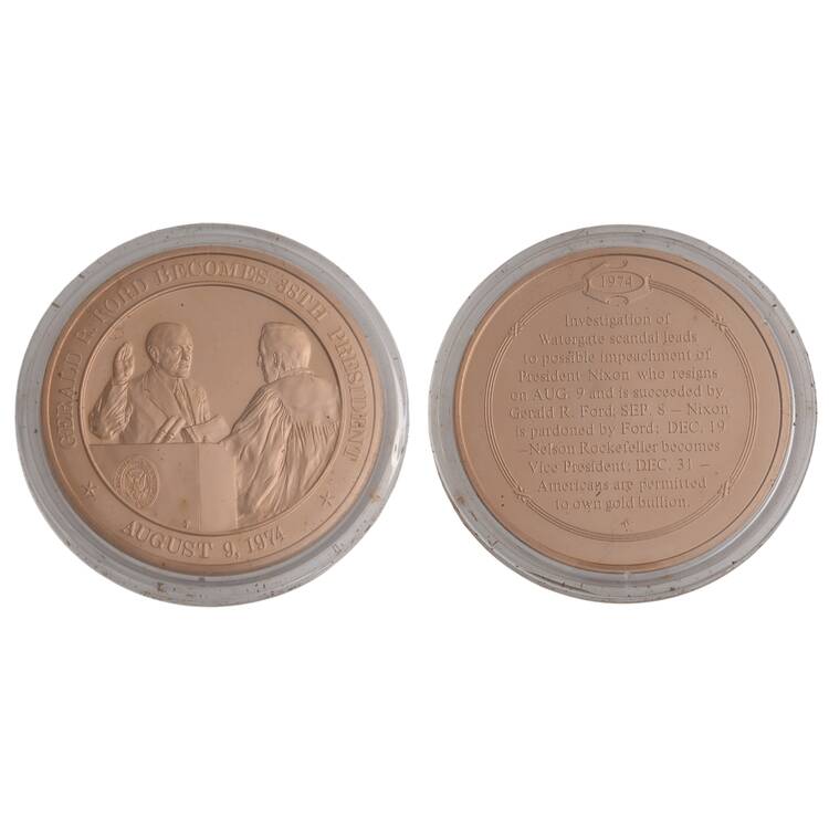 History of the United States-Proof Set 1974-Gerald Ford Becomes 38th President - No Box