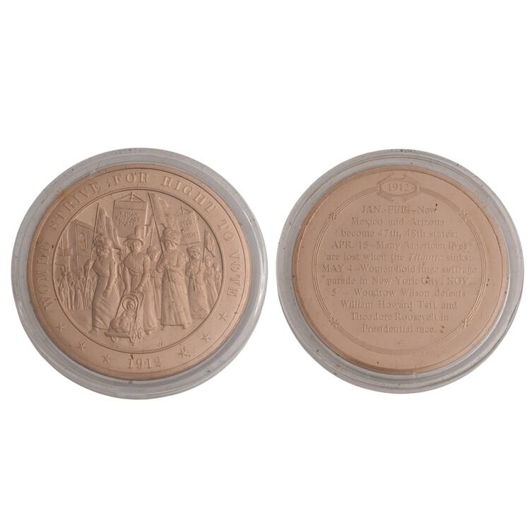 History of the United States-Proof Set 1912 - Women Strive For Right To Vote - No Box
