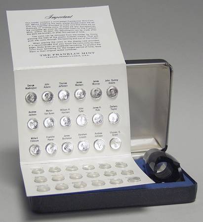 Presidential-Miniature Coin Set by Franklin Mint