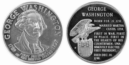 Presidential Medallion-Silver Clad by Franklin Mint