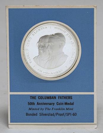 Frankin Mint Proof Medallion The Colombian Fathers - No Box