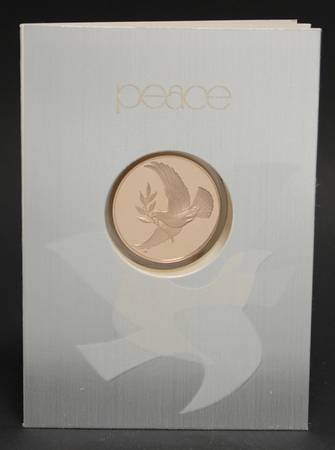 Frankin Mint Proof Medallion Dove Of Peace - No Box