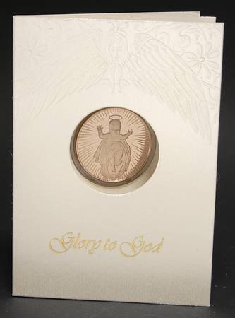 Frankin Mint Proof Medallion Christ Child - Boxed