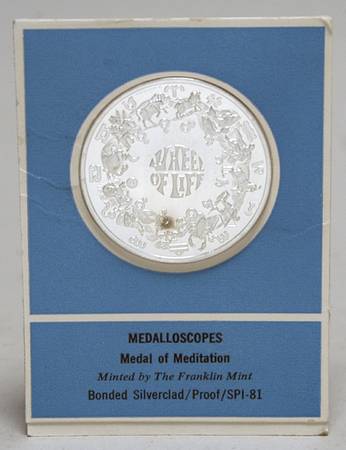 Frankin Mint Proof Medallion Medal Of Meditation - No Box