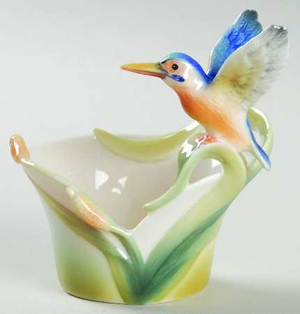 Iridescence Kingfisher Tea Lite Holder - Boxed