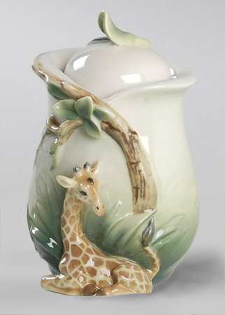 Jungle Beauties-Giraffe Sugar Jar & Lid - Boxed