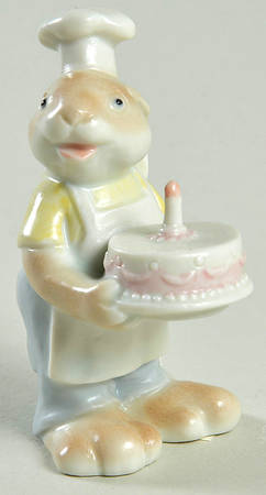 Fitz & Floyd Figurines Rabbit Baker - Boxed