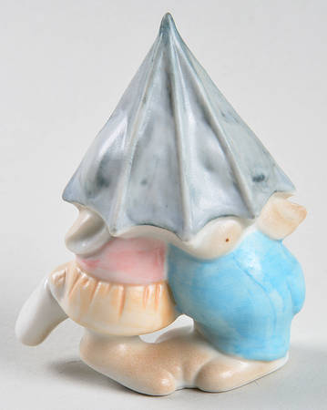 Fitz & Floyd Figurines Boy & Girl Rabbit-Closed Umbrella - Boxed