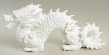 Fitz & Floyd Figurines Dragon-White - Boxed
