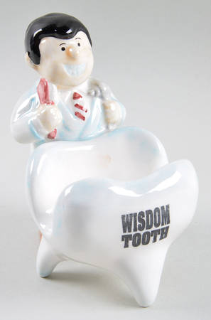 Fitz & Floyd Figurines Dentist Business Card Holder - No Box