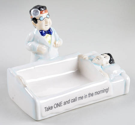 Fitz & Floyd Figurines Doctor Business Card Holder - No Box