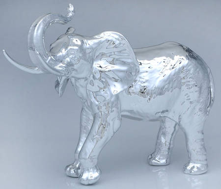 Fitz & Floyd Figurines Silver Elephant - No Box