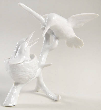 Fitz & Floyd Figurines Hummingbirds On Branch - No Box