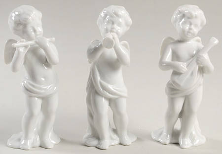 Fitz & Floyd Figurines (Set Of 3) Band Of Angels - No Box