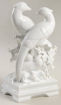 Fitz & Floyd Figurines Chinese Pheasants-White - No Box