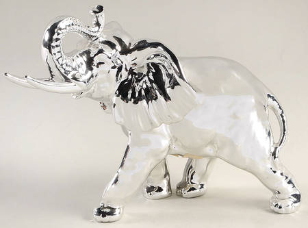 Fitz & Floyd Figurines Large Silver Elephant - No Box