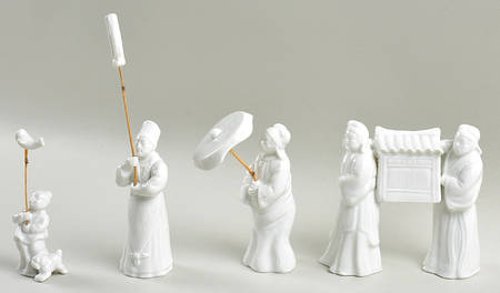 Fitz & Floyd Figurines Chinese Procession (Set Of 4) - No Box