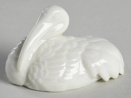 Fitz & Floyd Figurines Sitting Heron-White - No Box