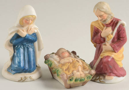 Fitz & Floyd Figurines Holy Family (Set Of 3) - No Box