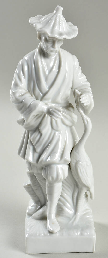 Fitz & Floyd Figurines Oriental Farmer With Crane - No Box