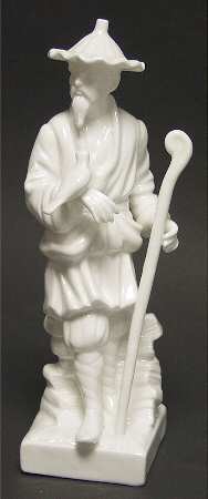 Fitz & Floyd Figurines Oriental Figure With Staff - No Box