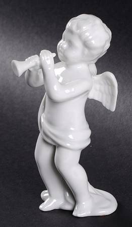 Fitz & Floyd Figurines Angel/Cherub With Horn - No Box