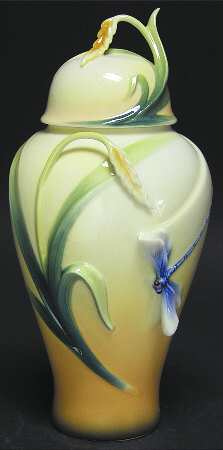 Dragonfly Collection Ginger Jar - With Box