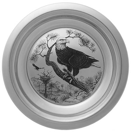 Franklin Mint Bird Plate American Bald Eagle - Boxed