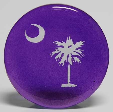 Fenton Crystal Giftware South Carolina Paperweight - Boxed