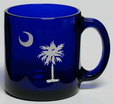 Fenton Crystal Giftware South Carolina Mug - Boxed