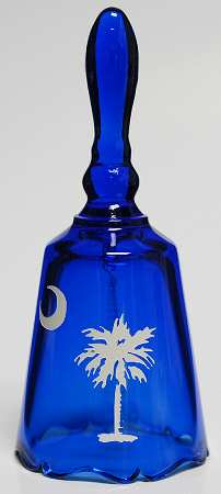 Fenton Crystal Giftware South Carolina Dinner Bell - Boxed