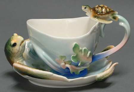Turtle Bay Cup & Saucer Set - Boxed