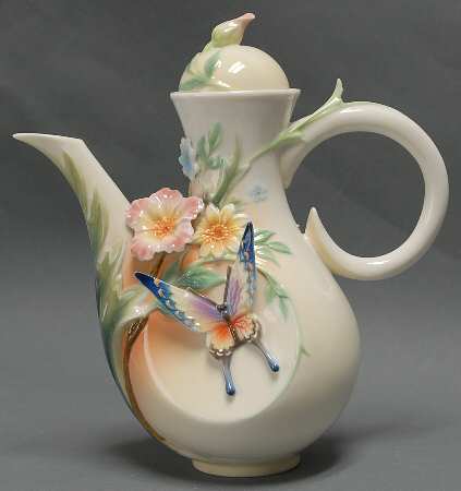 Fluttering Beauty Tea Pot With Lid - Boxed