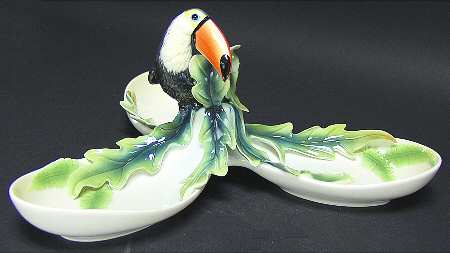 Paradise Calls-Toucan Tidbit Dish - Boxed