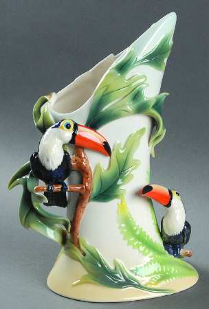 Paradise Calls-Toucan Vase - Boxed