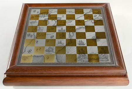 Revolutionary War Chess Set Chess Board Only - Chess/Checkers Board Only