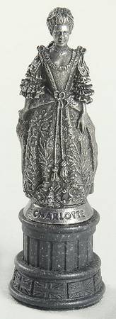 Revolutionary War Chess Set Black Queen-Queen Charlotte - Queen-Black Chess Piece