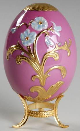 Faberge Imperial Jeweled Egg Collection Empress' Eternal Spring-Pink - No Box