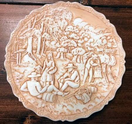 Currier & Ives Christmas Plate Harvest - Boxed