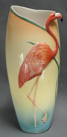 Jungle Beauties-Safari Flamingo Vase - Boxed