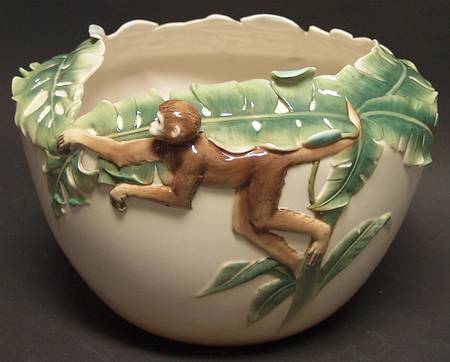 Jungle Beauties-Safari Monkey Short Vase - Boxed