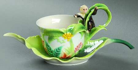 Monkey Mischief Cup & Saucer Set - With Box