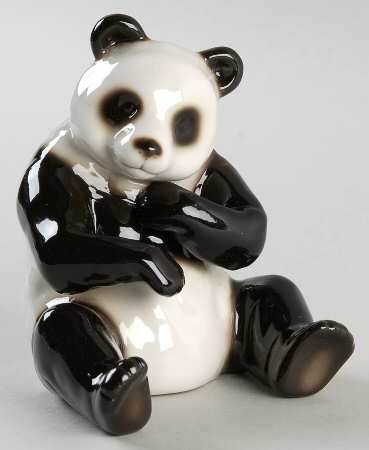 Bamboo & Songbird Collection Panda Figure Sitting - Boxed